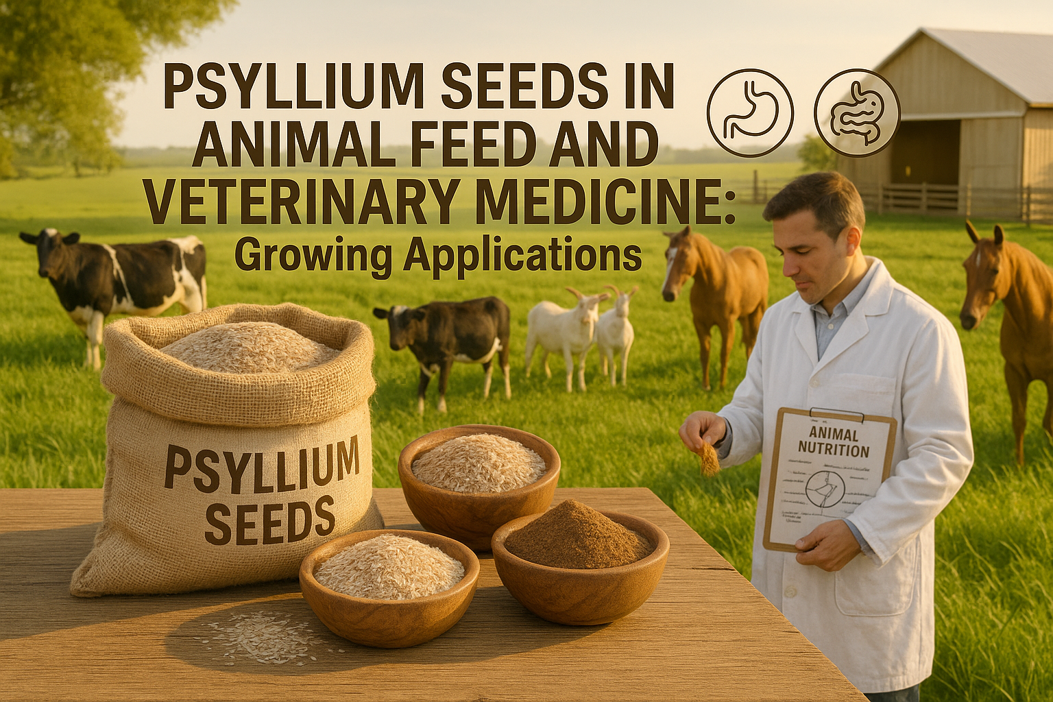 Psyllium Seeds in Animal Feed and Veterinary Medicine: Growing Applications